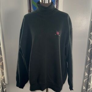Polo Golf Vintage Hunter Green Turtleneck Sweatshirt SZ XL